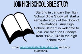 High School Bible Study